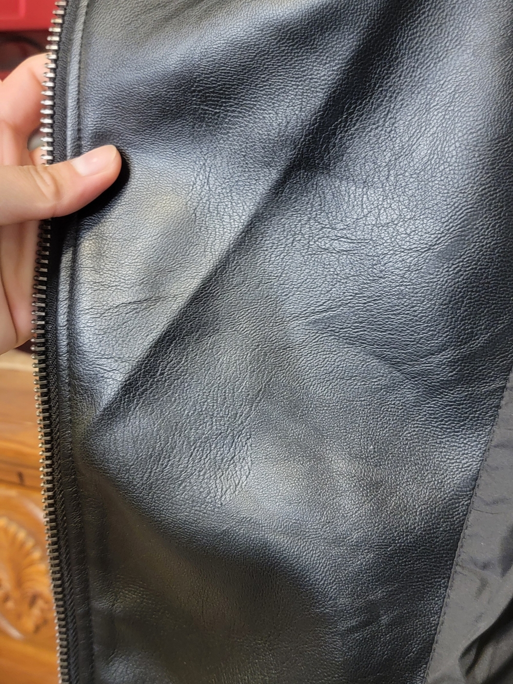 Levi's Women's Black Faux Leather Moto Jacket Size Medium - Picture 9 of 13